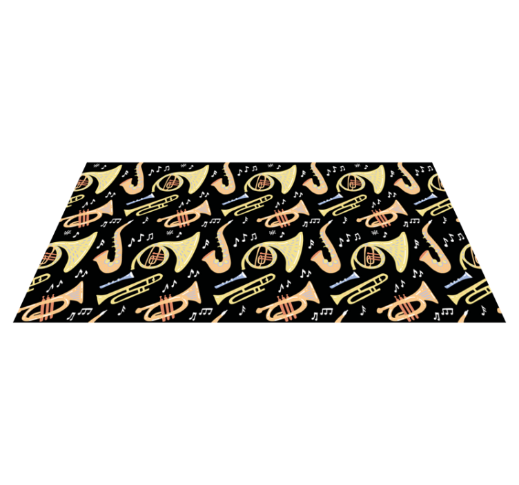 乙烯基地毯与乐器概念相结合 - TenStickers