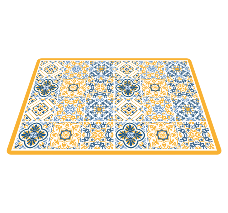 乙烯基地毯展现生动的马赛克排列 - TenStickers