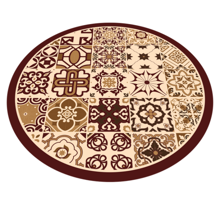 乙烯基地毯展现生动的马赛克组合 - TenStickers