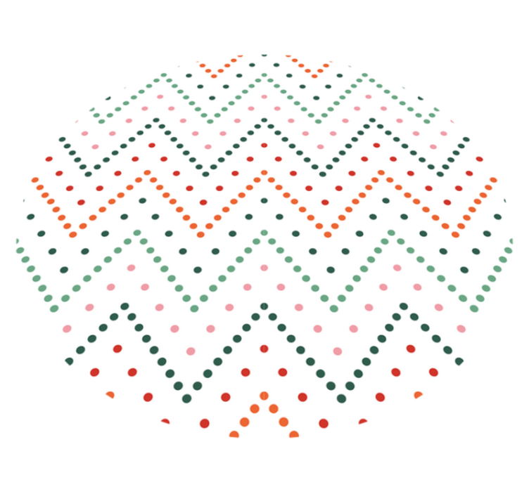 乙烯基地毯星星人字点图案 - TenStickers