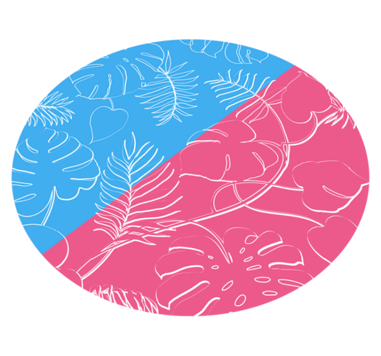 乙烯基地毯特性适合热带绿叶环境 - TenStickers