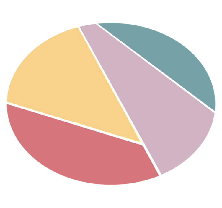 圆形乙烯基地毯色彩丰富的几何分割 - TenStickers
