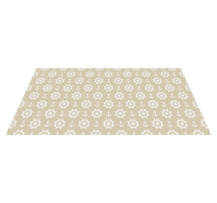 乙烯基地毯客厅海洋罗盘图案 - TenStickers