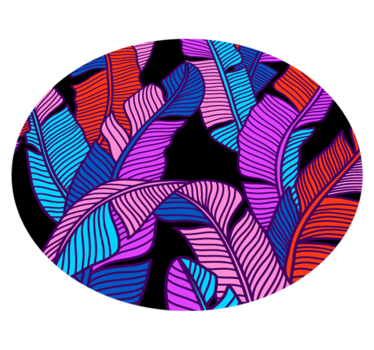 乙烯基花草地毯 活泼的叶子元素 - TenStickers