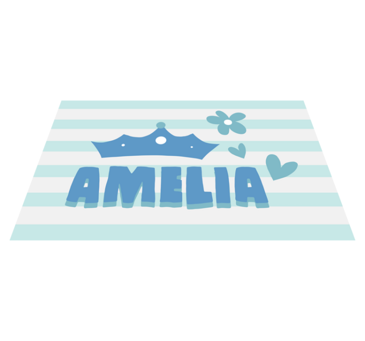 乙烯基地毯名称 冠名位置展示 - TenStickers