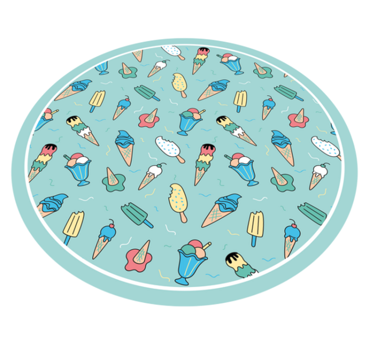 乙烯基地毯带来冰冻美味的快乐 - TenStickers