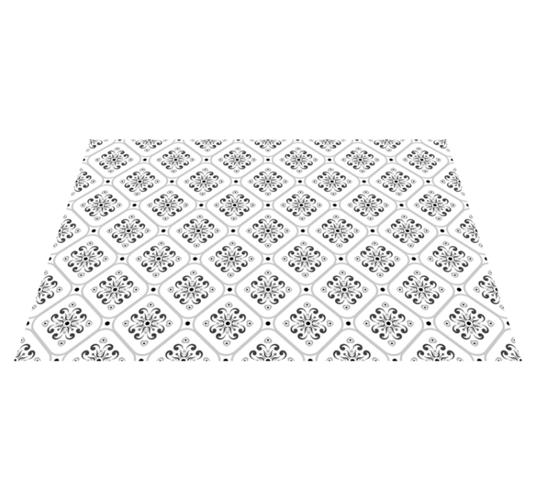 乙烯基地毯优雅黑白色调 - TenStickers