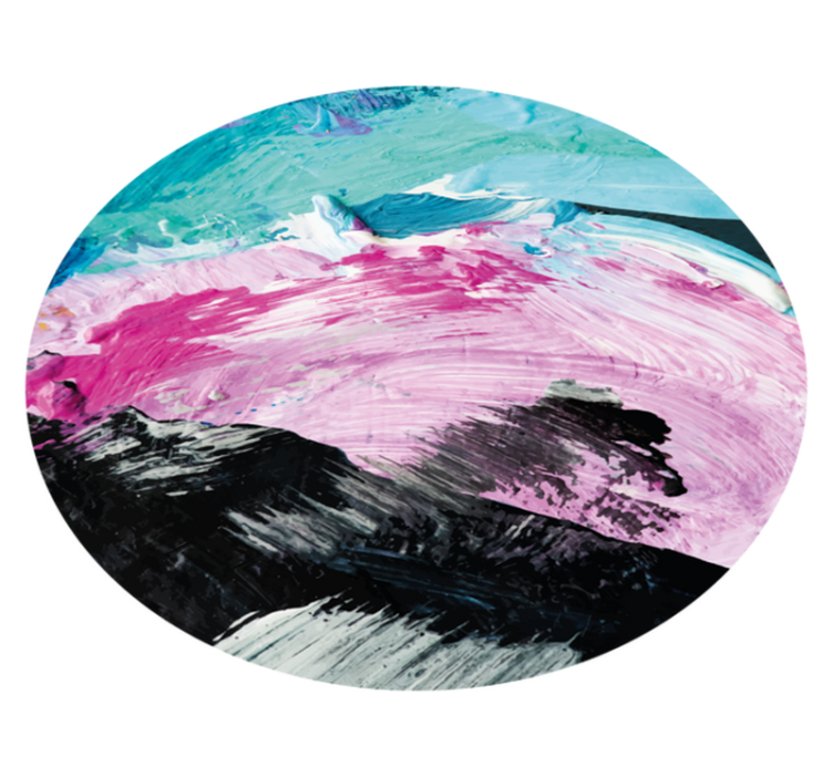 乙烯基地毯 充满活力的抽象旋转 - TenStickers