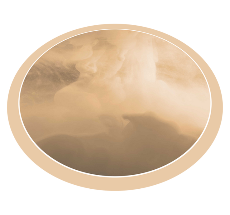 乙烯基地毯浴室柔和奶油波浪 - TenStickers