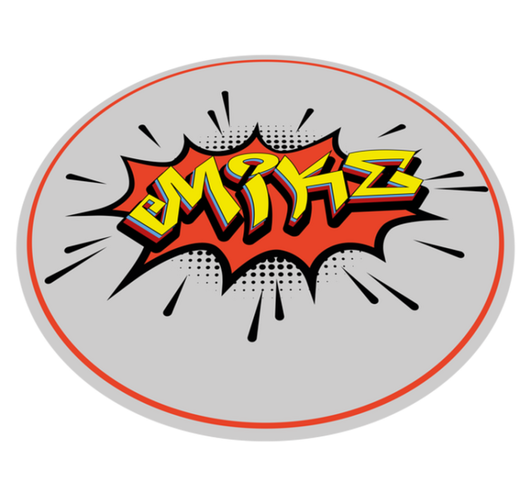 乙烯基地毯名称名称爆炸 - TenStickers