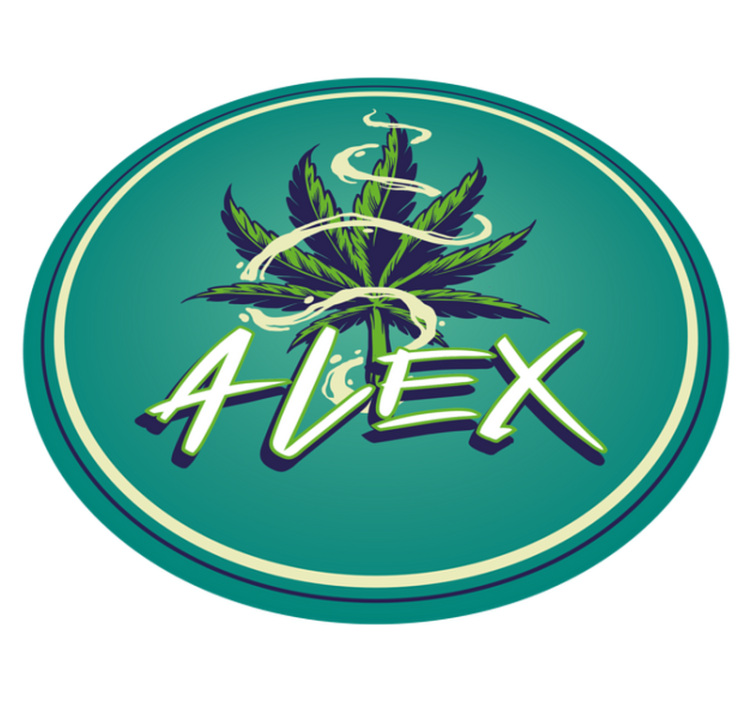 乙烯基地毯名称圆圈 - TenStickers