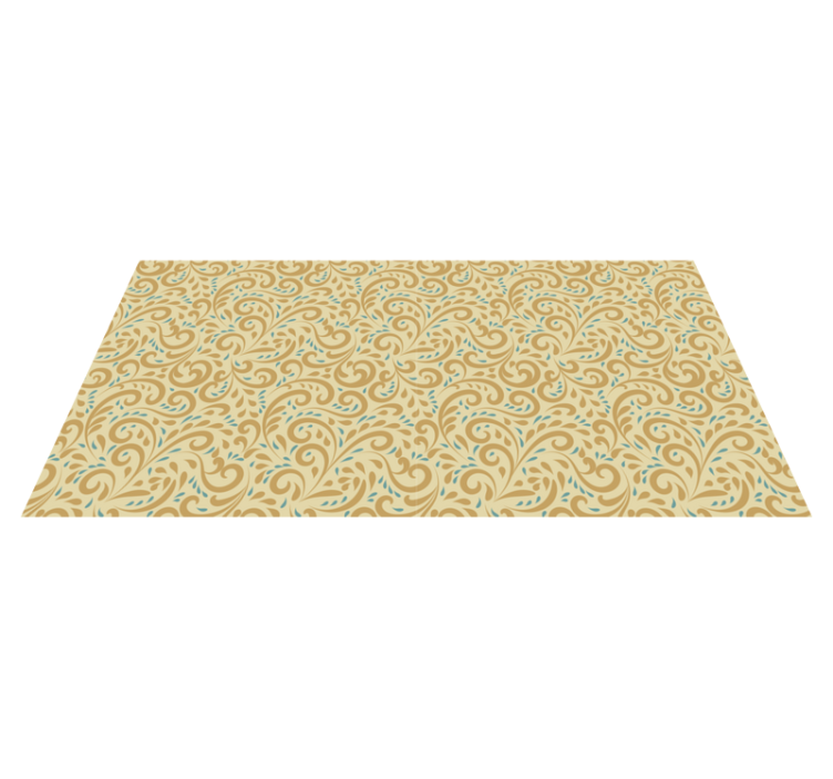 乙烯基花草地毯植物漩涡元素 - TenStickers