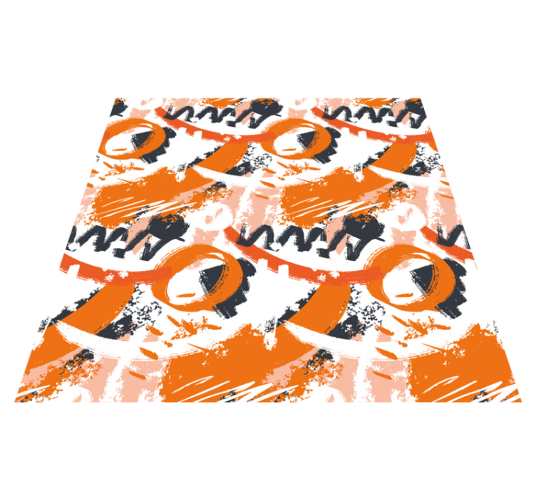 乙烯基地毯展现抽象形状的绚丽 - TenStickers