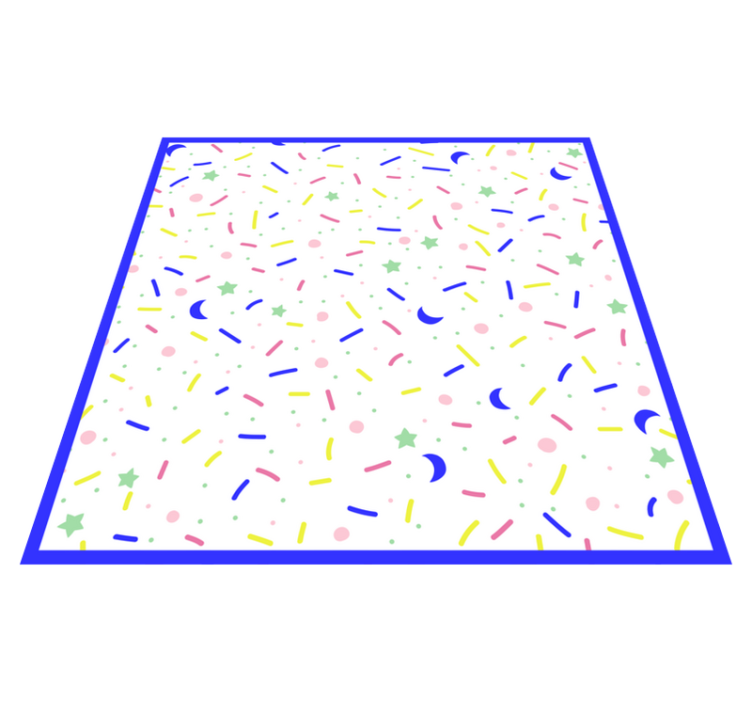 乙烯基地毯派对彩色图形 - TenStickers