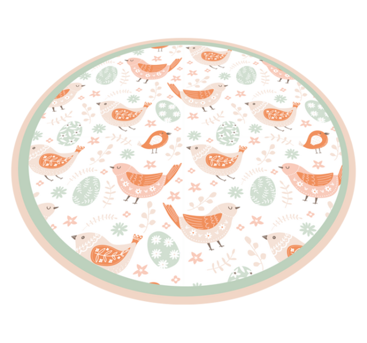 乙烯基地毯特性展现迷人的鸟类图案 - TenStickers