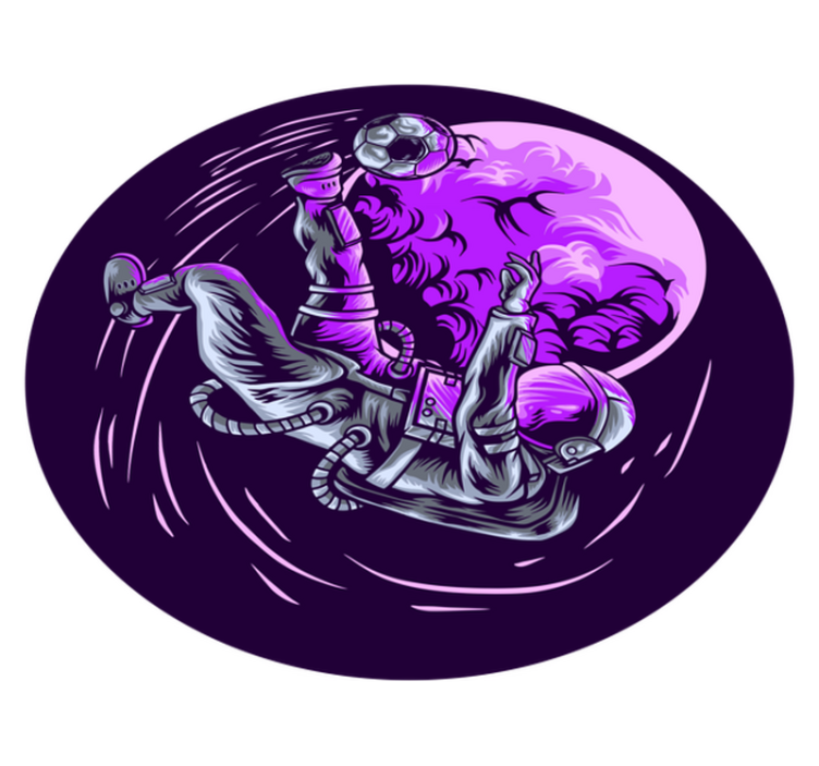 乙烯基地毯星星宇航员漂浮 - TenStickers