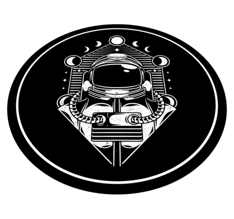 乙烯基地毯宇航员图案设计 - TenStickers
