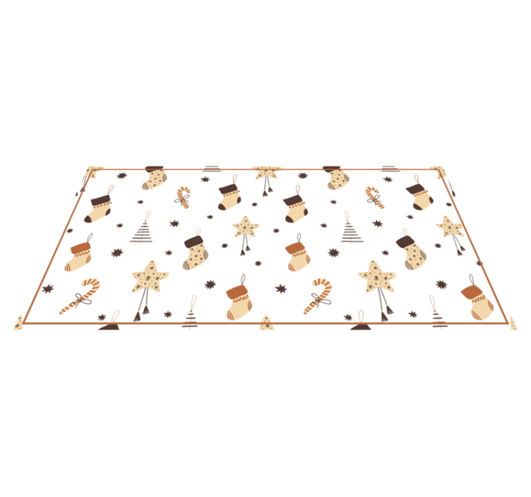 乙烯基地毯圣诞 白色节日庆典 - TenStickers