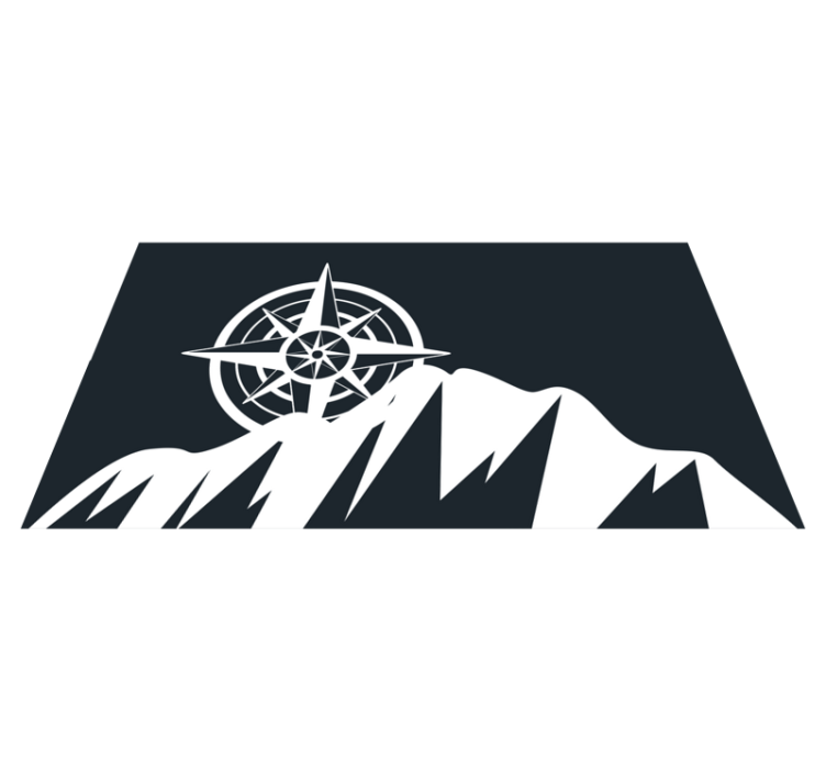 乙烯基地毯指南山艺术作品 - TenStickers