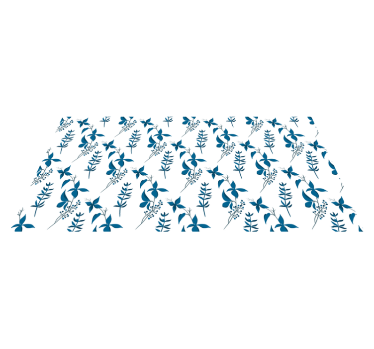 乙烯基花草地毯植物图案设计 - TenStickers