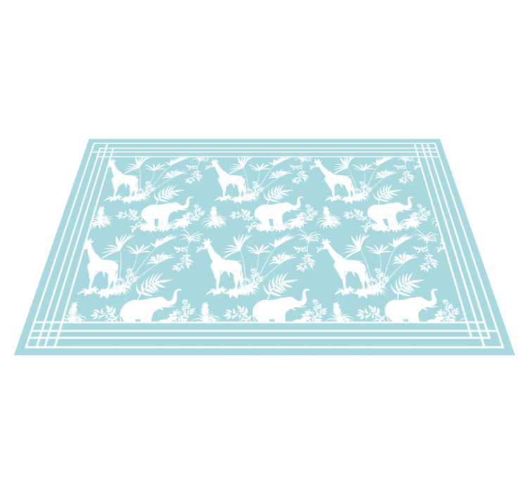 乙烯基地毯托儿所丛林探险场景 - TenStickers