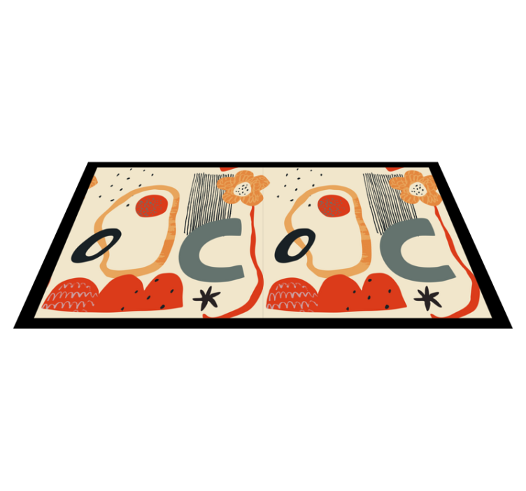 乙烯基地毯展现大胆花卉元素 - TenStickers