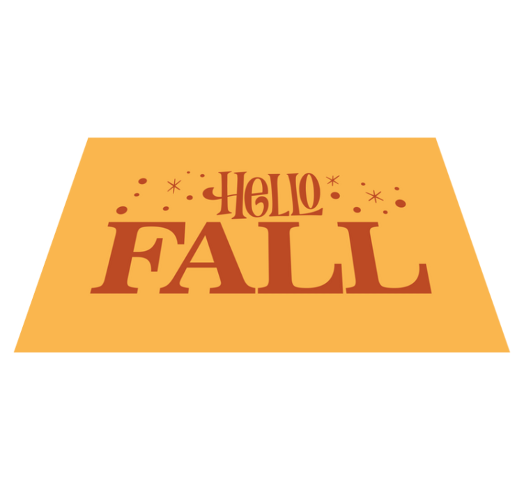 乙烯基地毯与短语带来秋季氛围 - TenStickers