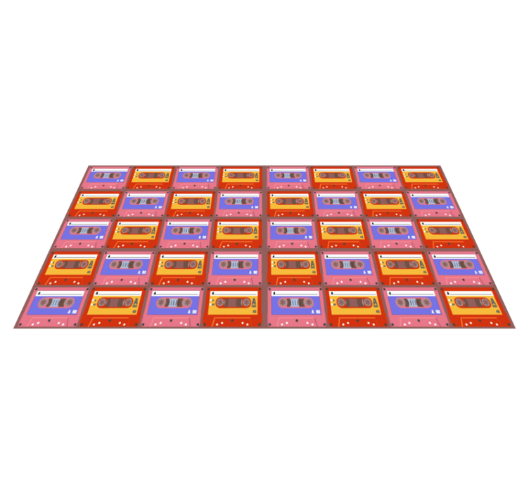 乙烯基复古地毯复古卡带设计 - TenStickers