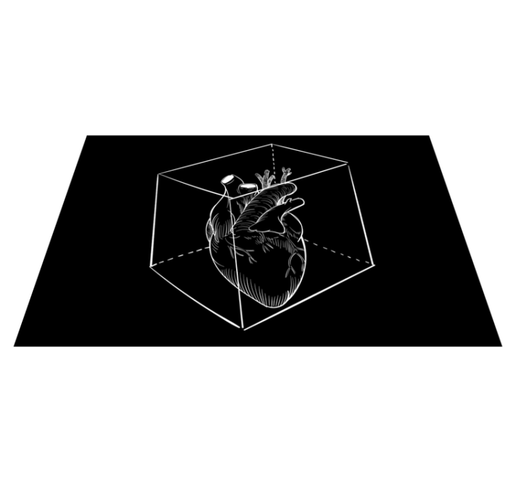 乙烯基地毯心形插图 - TenStickers