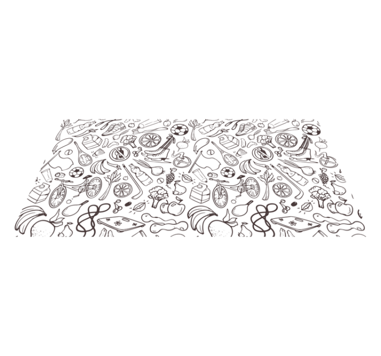 乙烯基地毯适合活跃生活方式的标志 - TenStickers