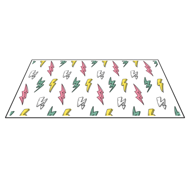 乙烯基地毯游戏闪电图案 - TenStickers