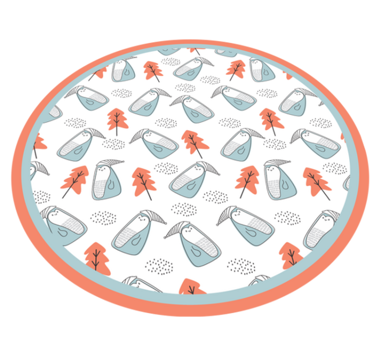 乙烯基地毯托儿所可爱动物图案 - TenStickers