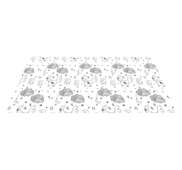 乙烯基地毯 儿童 极简风格禽类设计 - TenStickers