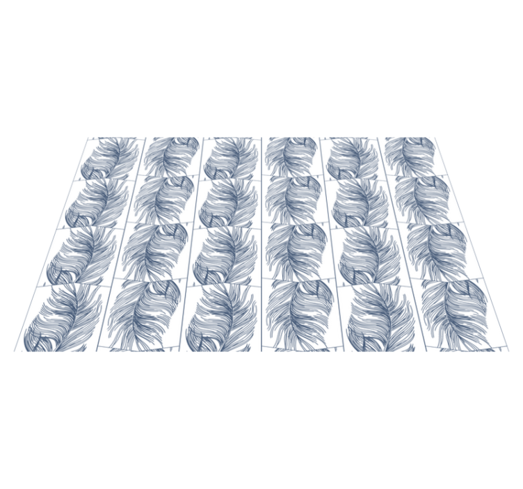 乙烯基地毯特性优雅叶子 - TenStickers