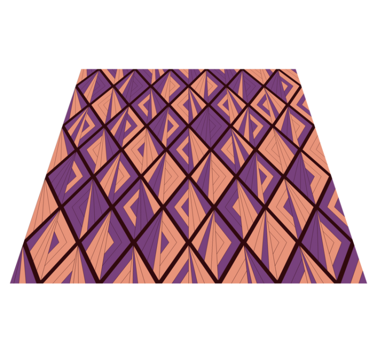 乙烯基地毯几何 几何图案和谐 - TenStickers