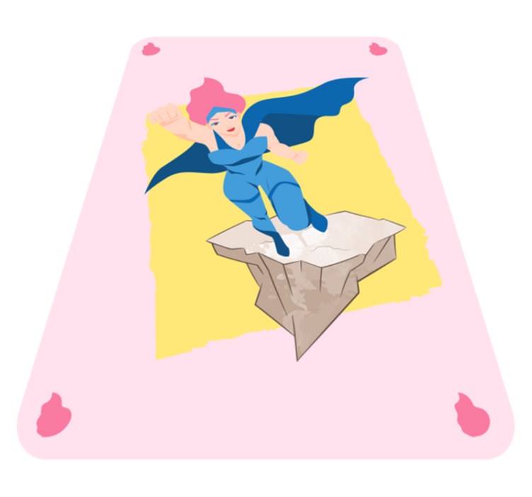 乙烯基地毯 儿童 超级英雄冒险意象 - TenStickers