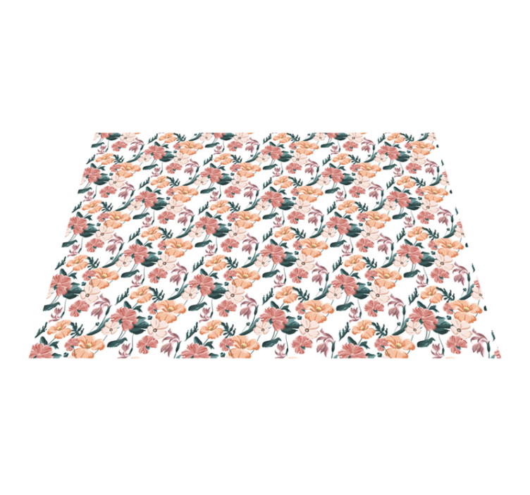 乙烯基花草地毯 植物花朵 - TenStickers