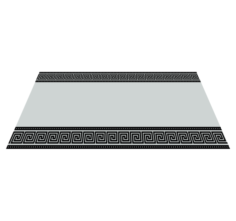乙烯基地毯几何 希腊回纹边框 - TenStickers