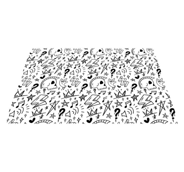 乙烯基地毯 不拘一格的青少年图案 - TenStickers