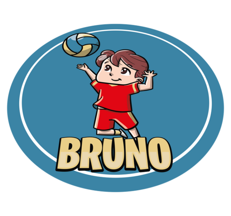 乙烯基地毯名称 可定制的运动 - TenStickers