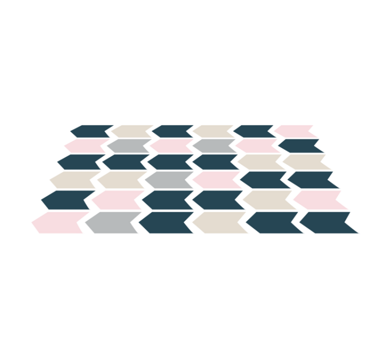 乙烯基地毯几何 时尚几何图案 - TenStickers