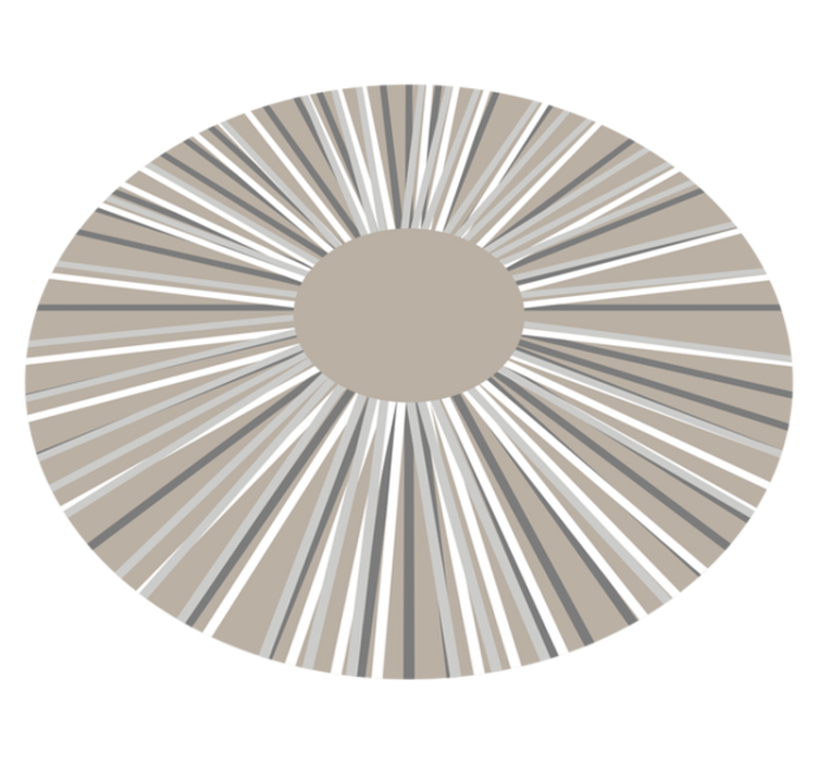 乙烯基地毯几何 几何爆炸圆形图案 - TenStickers