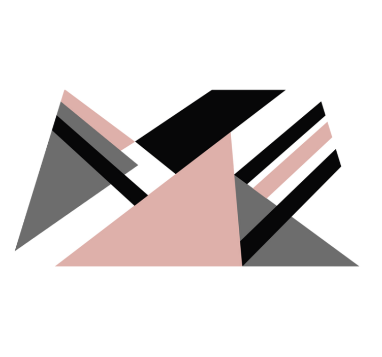 乙烯基地毯几何 角度对比 - TenStickers