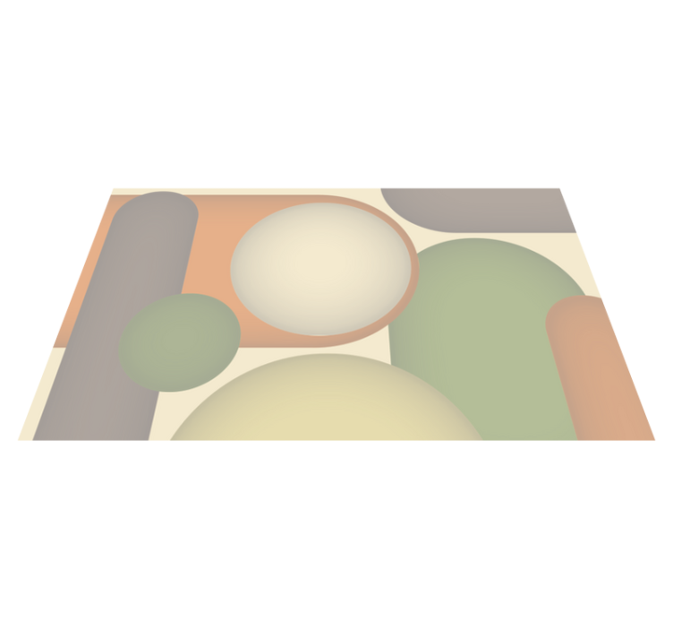 乙烯基地毯现代圆形图案 - TenStickers