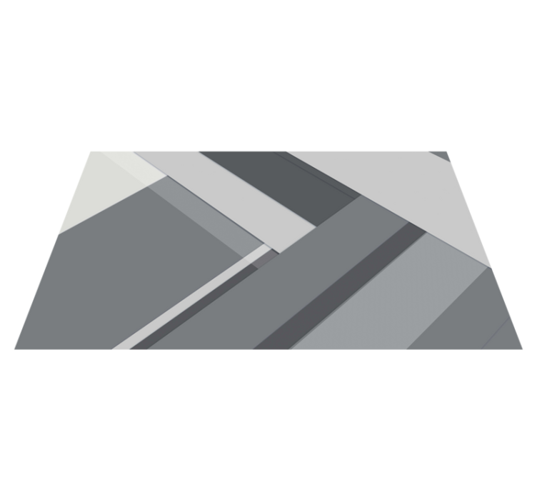 乙烯基地毯研究 几何灰 - TenStickers