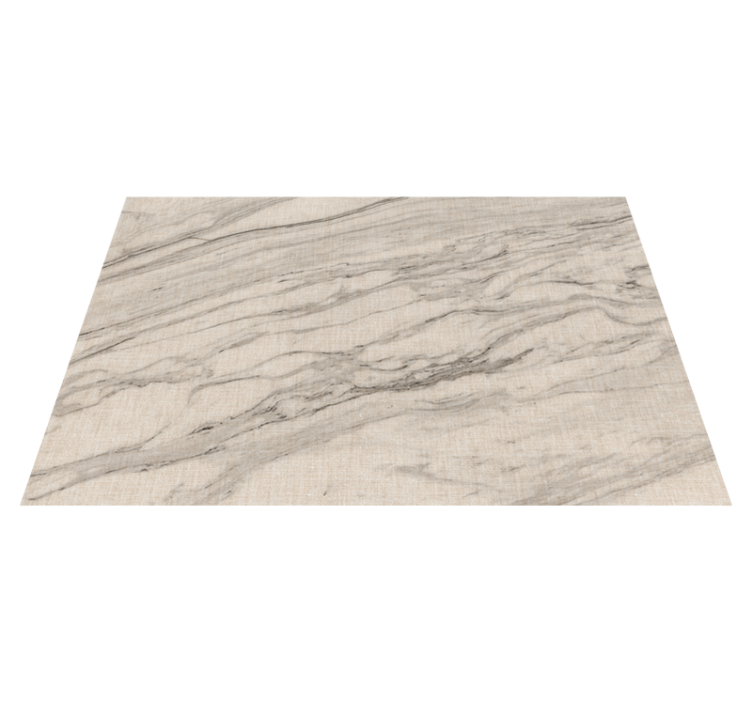 大理石乙烯基地毯，象牙色调搭配黑色细节 - TenStickers