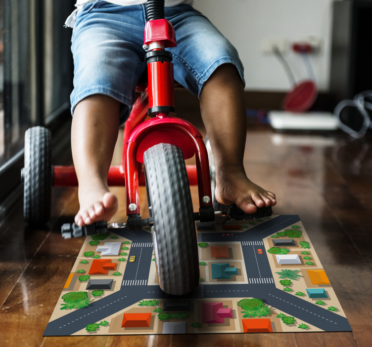 乙烯基地毯道路 城市街景 - TenStickers