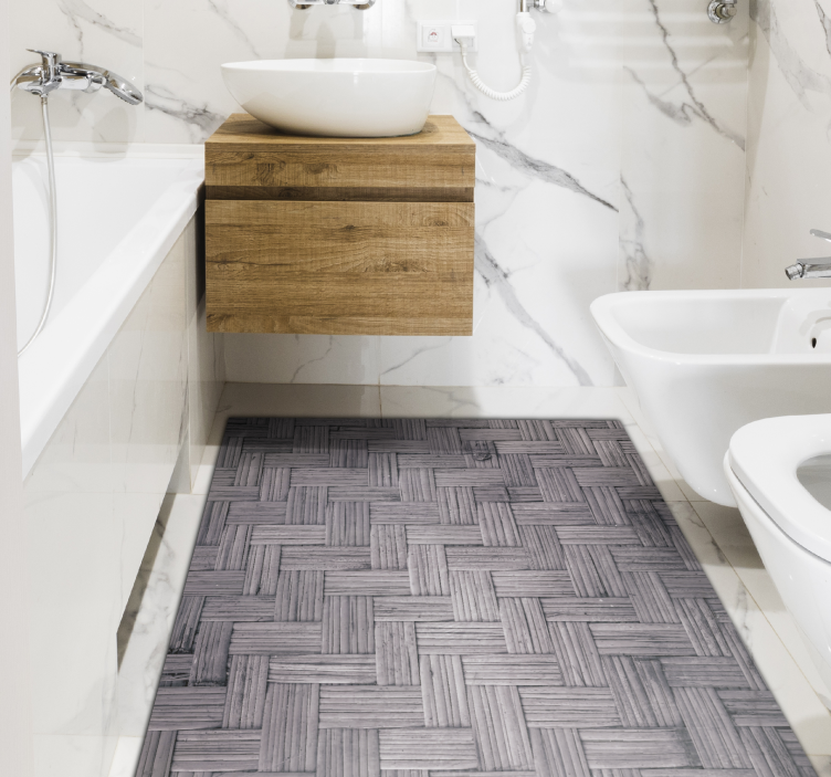 乙烯基地毯质地 编织纹理细节 - TenStickers