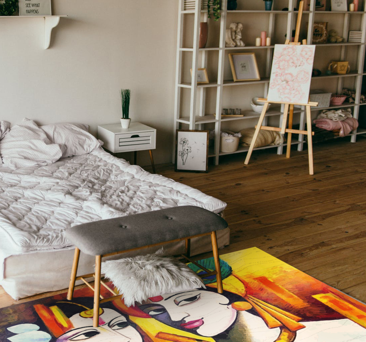 乙烯基地毯客厅文化精髓 - TenStickers