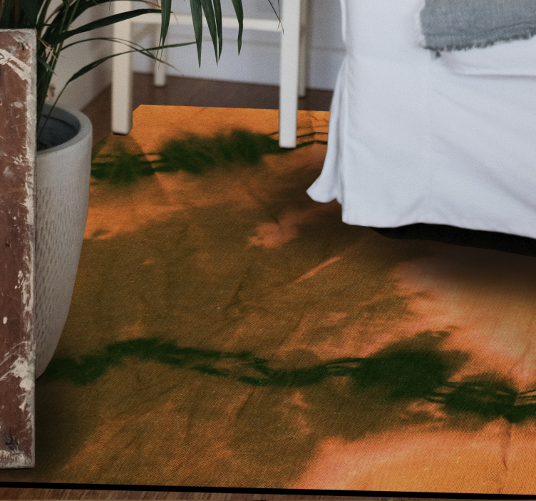 乙烯基地毯色彩缤纷的扎染风格 - TenStickers